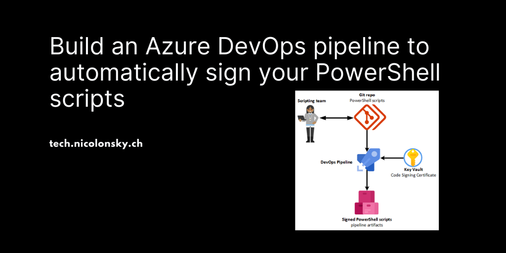Build an Azure DevOps pipeline to automatically sign your PowerShell ...