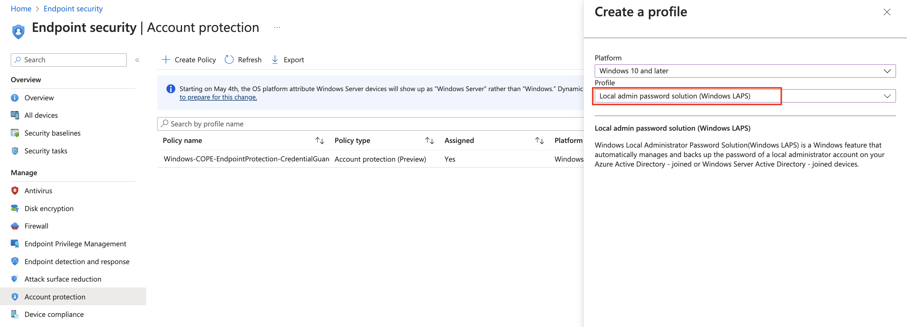 LAPS Profile