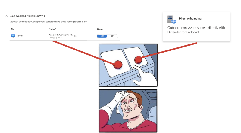 Defender for Server Confusion